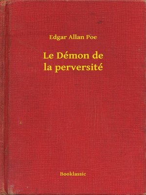 cover image of Le Démon de la perversité